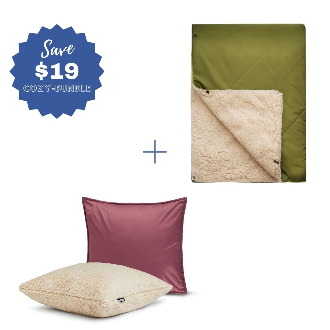 #color Pillowcase_berry #color Blanket_olive