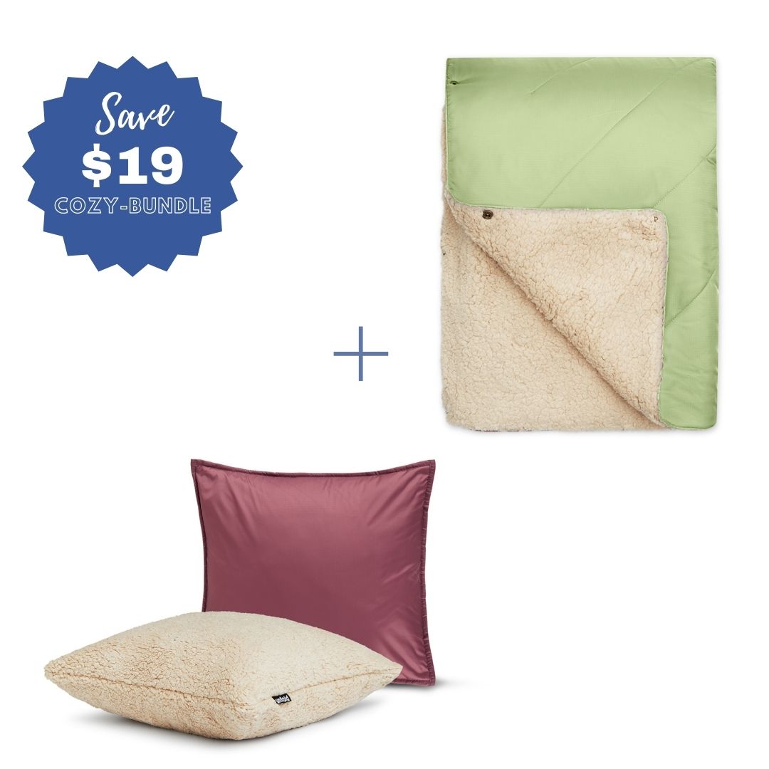 #color Pillowcase_berry #color Blanket_sage