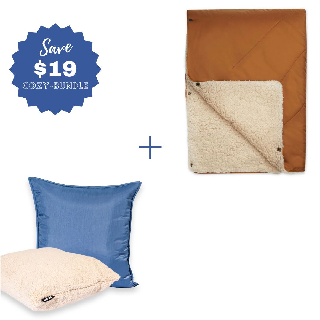#color Pillowcase_blue #color Blanket_caramell