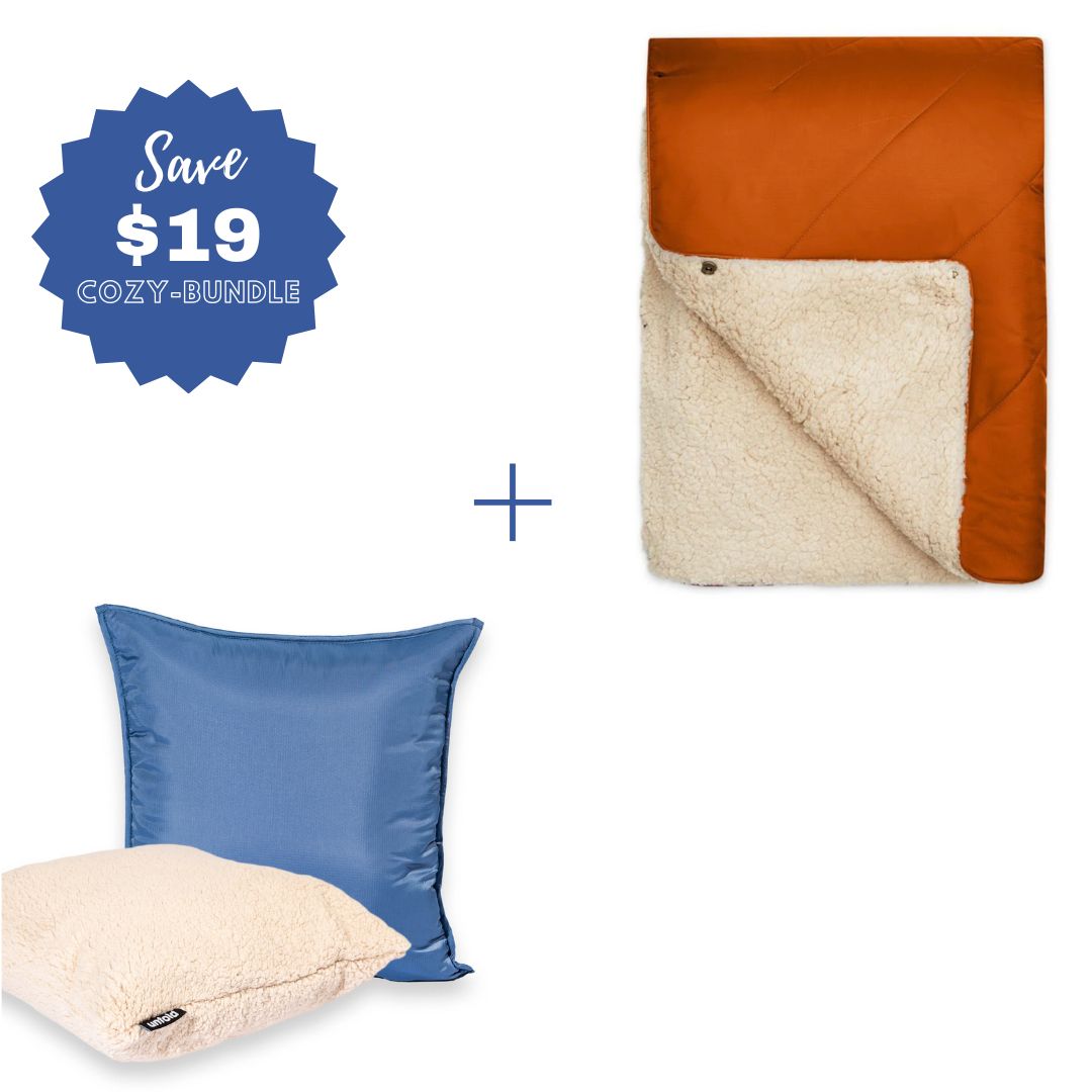 #color Pillowcase_blue #color Blanket_rust