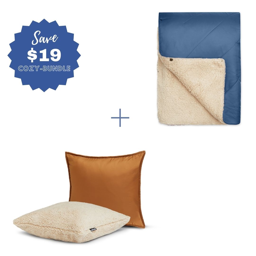 #color Pillowcase_caramell #color Blanket_blue