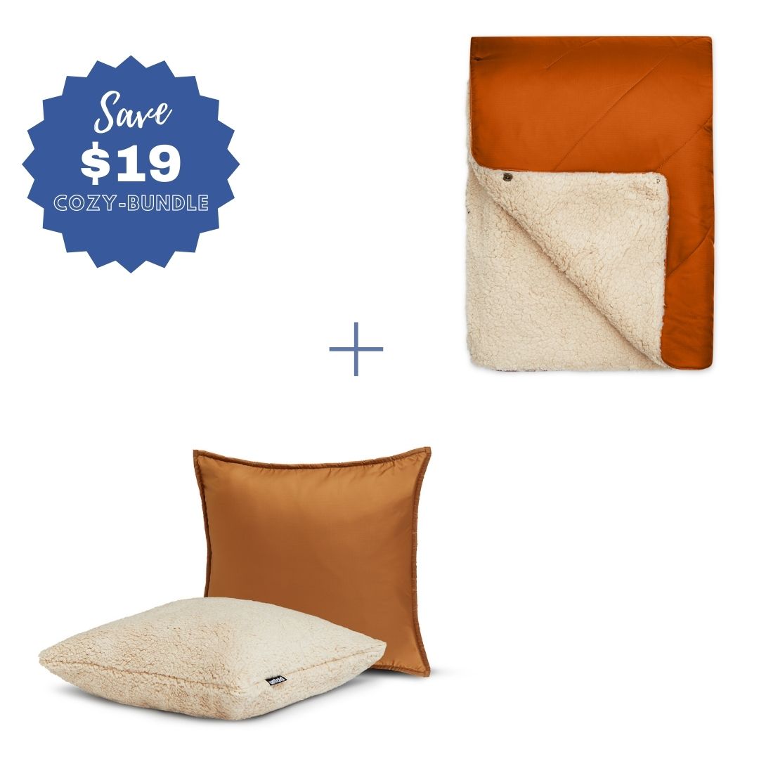 #color Pillowcase_caramell #color Blanket_rust