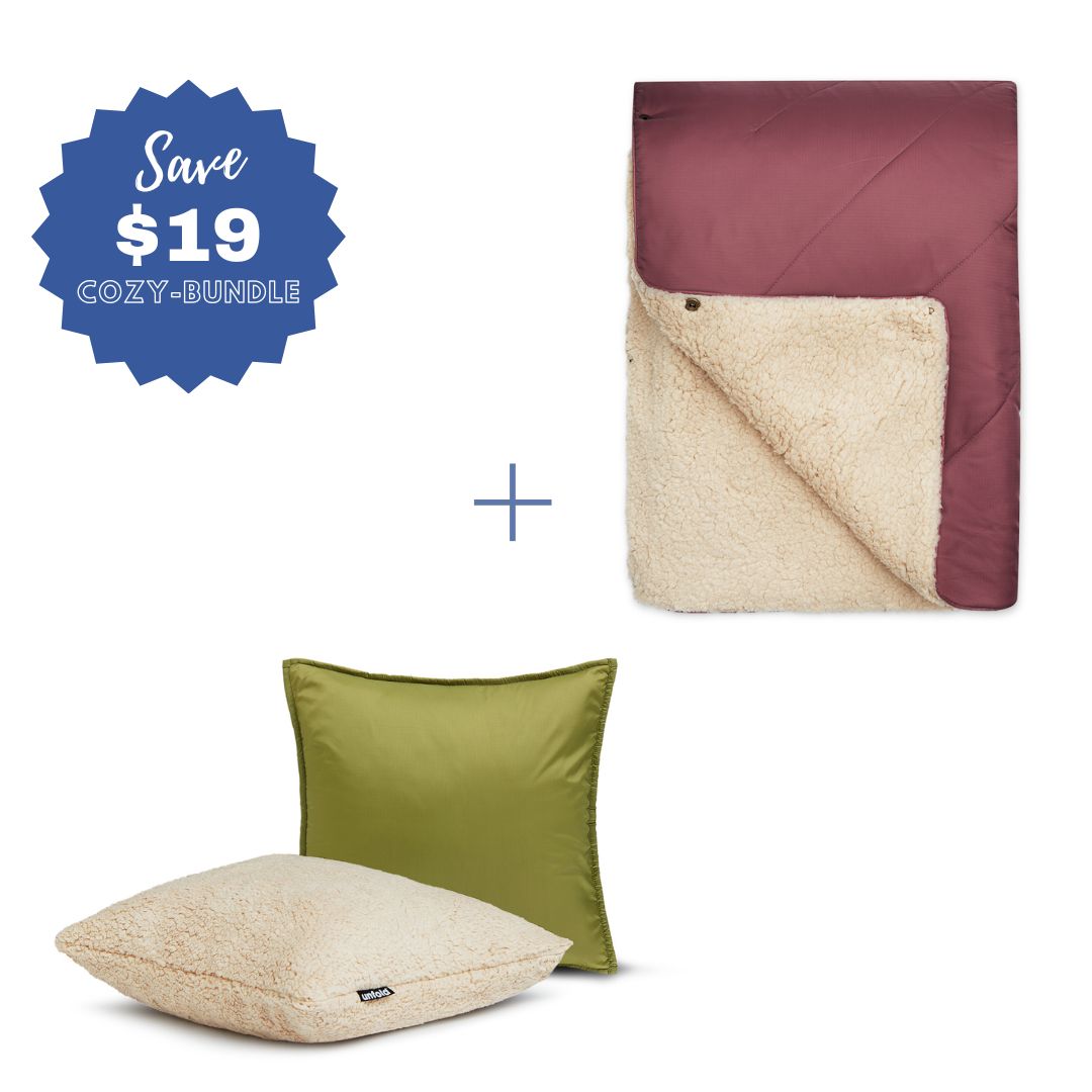 #color Pillowcase_olive #color Blanket_berry