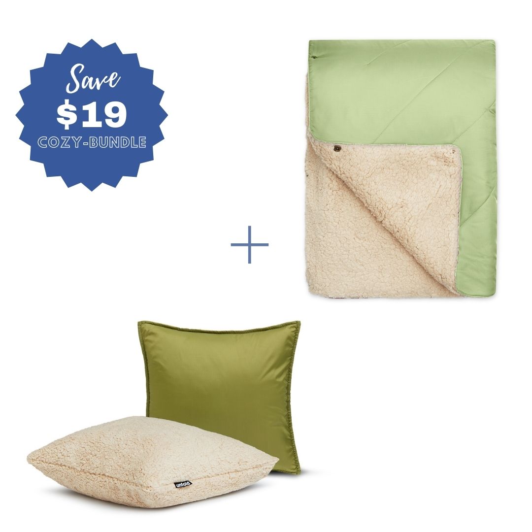 #color Pillowcase_olive #color Blanket_sage