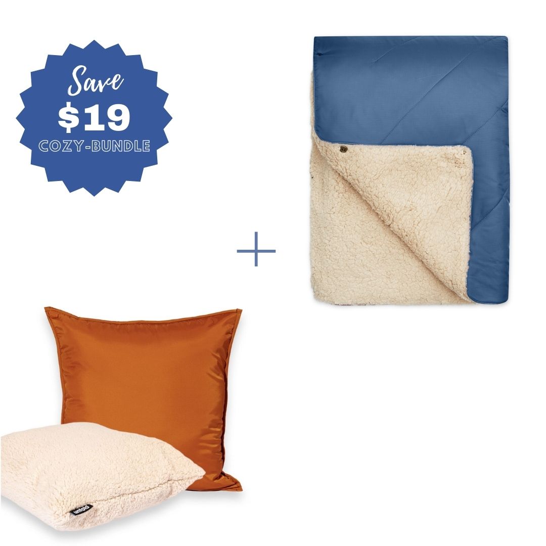 #Color Pillowcase_rust #Color Blanket_blue