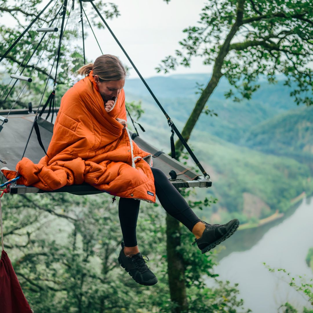 Outdoor blanket soft, large & recycled