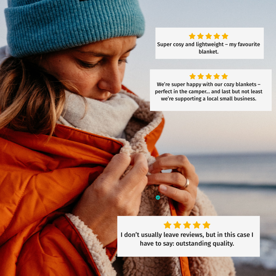 Outdoor blanket soft, large & recycled