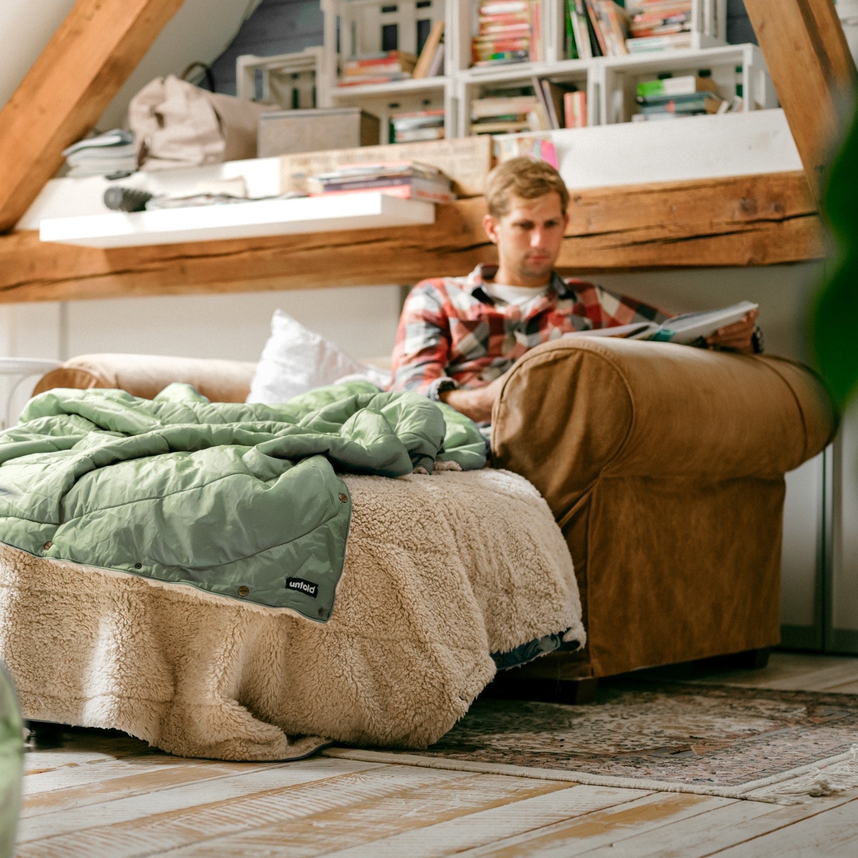 Outdoor blanket soft, large & recycled