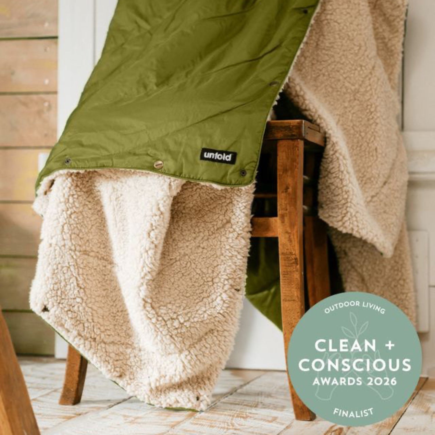 Outdoor blanket soft, large & recycled